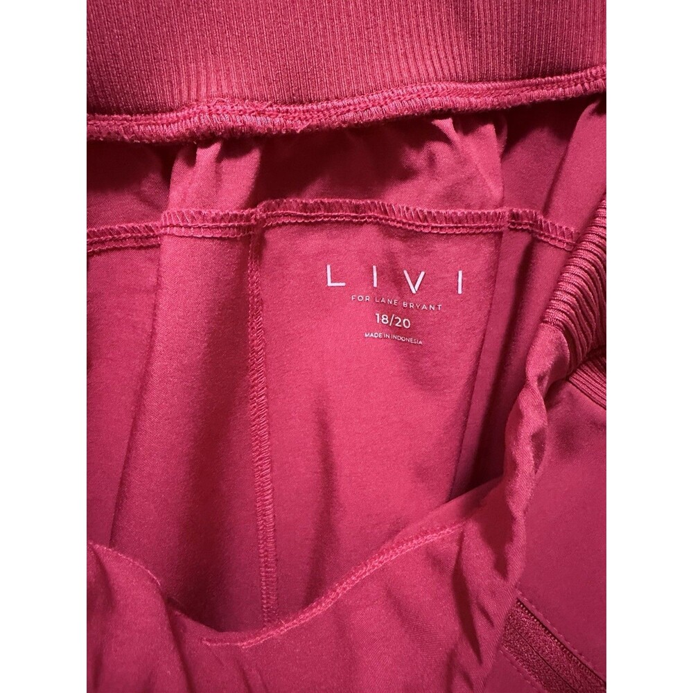 LIVI for Lane Bryant Women's Plus 18/20 Pink Jogger Pants Pull-On Pockets - Picture 3 of 3